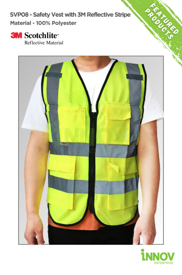 SVP08 Safety Vest with 3M Reflective Stripe