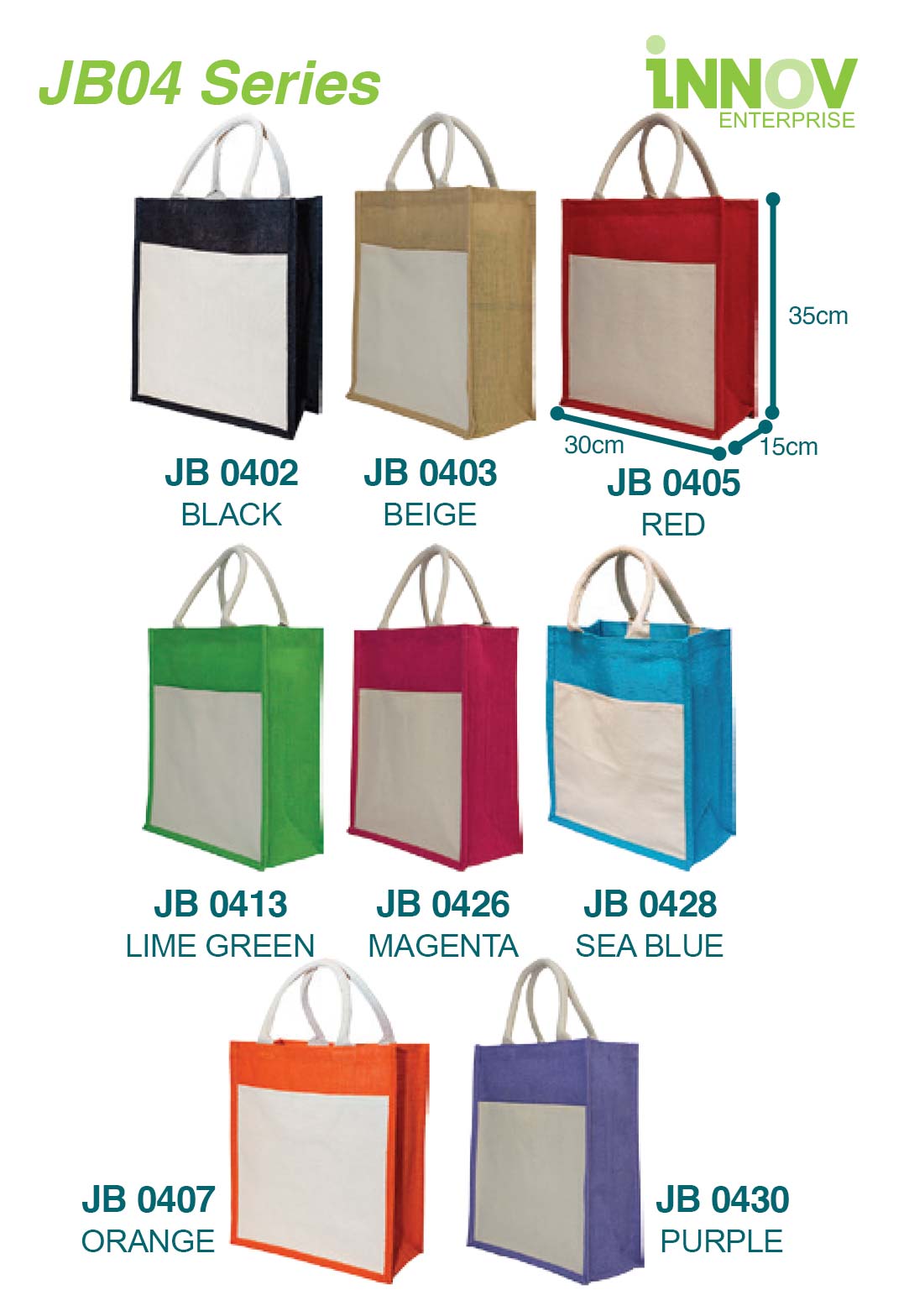 Jute bags with printing