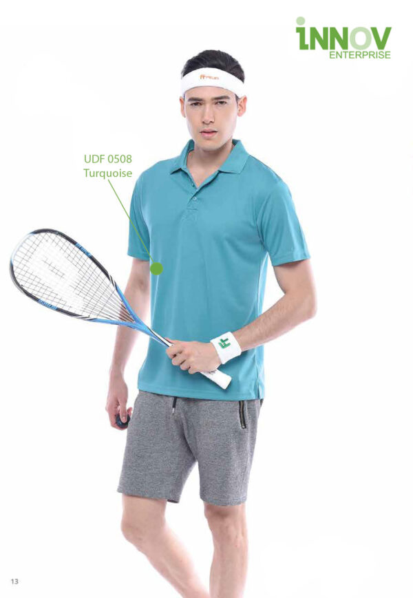 UDF05 Ultifresh Series-Dri Fit Polyester-Matching Collar Rib