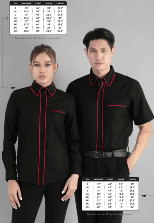 F148 UNISEX CORPORATE UNIFORM Short Sleeve Shirt