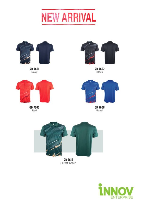 QD76 UNISEX SUBLIMATION Mini Eyelet Polo Shirt - Image 2