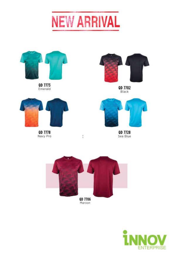 QD77 UNISEX SUBLIMATION Mini Eyelet T-Shirt - Image 2