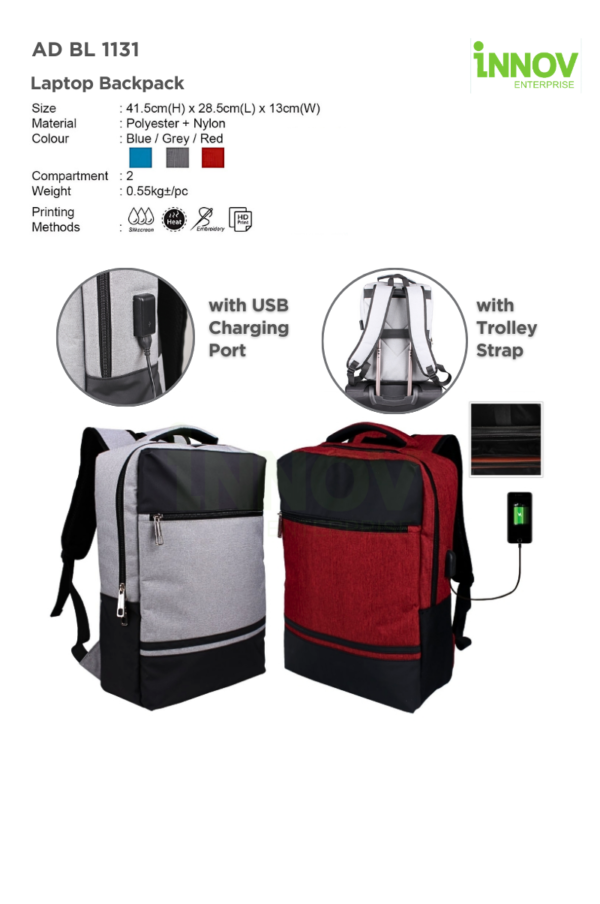 AD BL 1131 Multifunctional Laptop Backpack