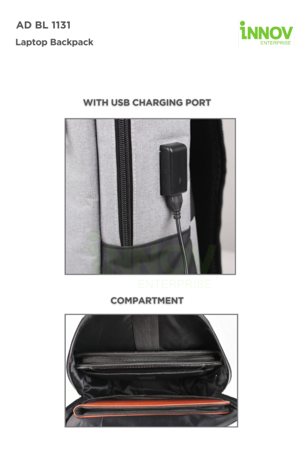 AD BL 1131 Multifunctional Laptop Backpack - Image 7