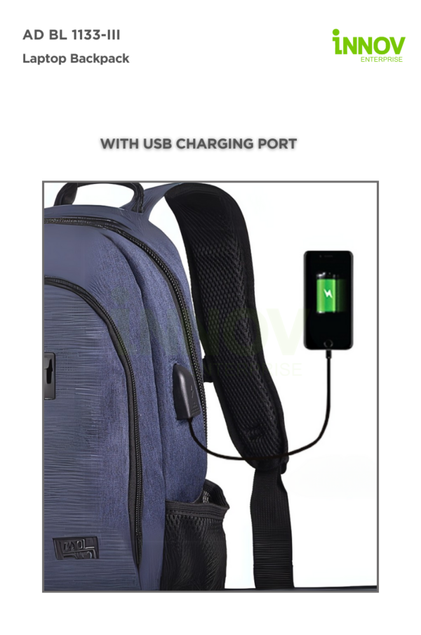 AD BL 1133-III  Personalized Laptop Backpack - Image 6