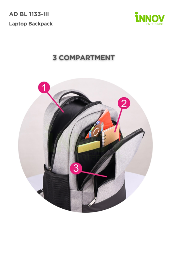 AD BL 1133-III  Personalized Laptop Backpack - Image 7