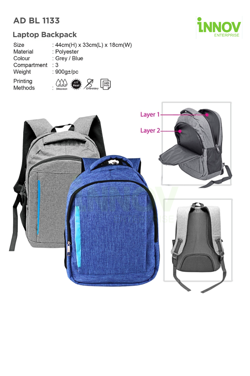 AD BL 1133 Laptop Backpack 01