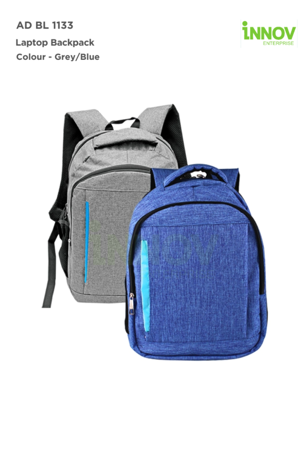 AD BL 1133 Laptop Backpack with Logo - Image 2