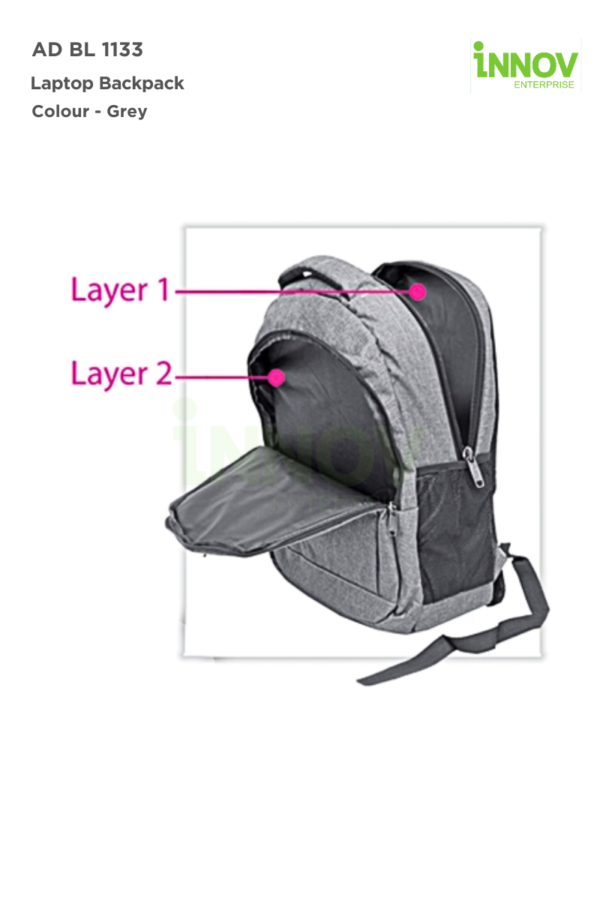 AD BL 1133 Laptop Backpack with Logo - Image 4