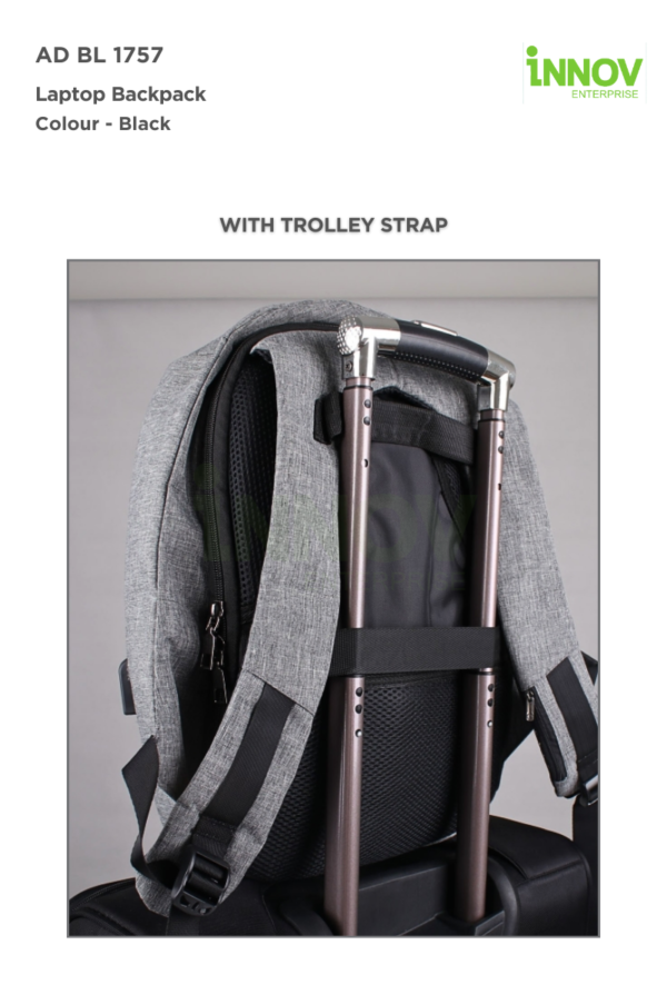AD BL 1757 Anti Theft Laptop Backpack - Image 4