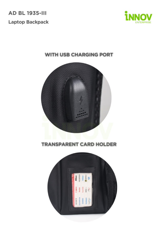 AD BL 1935-III Travel Laptop Backpack - Image 9