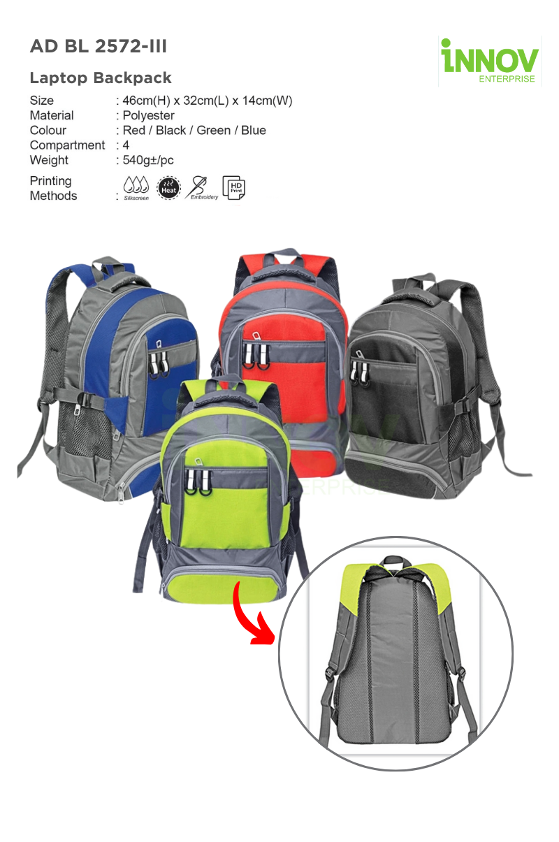 AD BL 2572-III Laptop Backpack 01