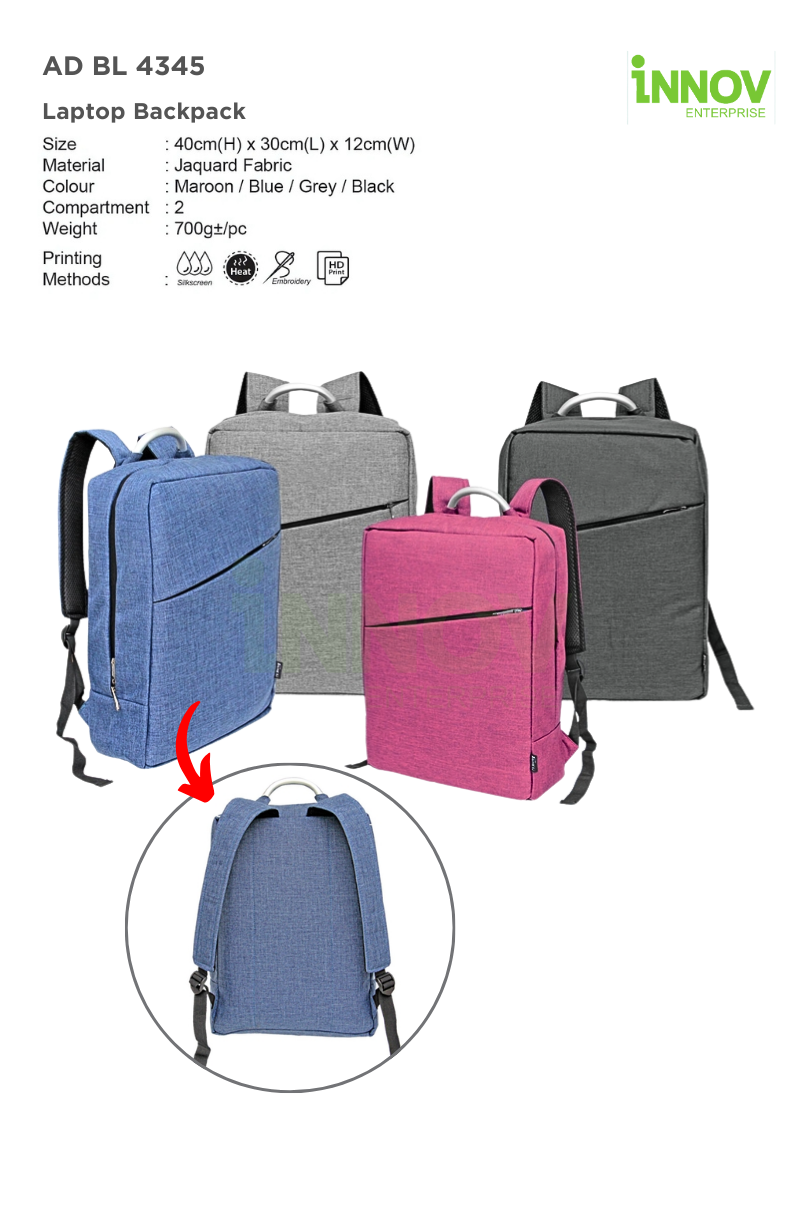 AD BL 4345 Laptop Backpack 01