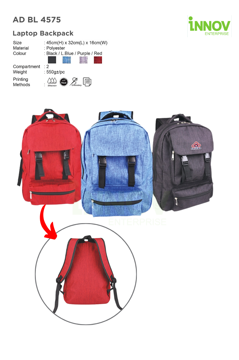 AD BL 4575 Laptop Backpack 01