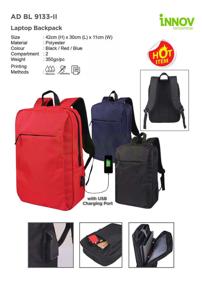 AD BL 9133-II Laptop Backpack 01
