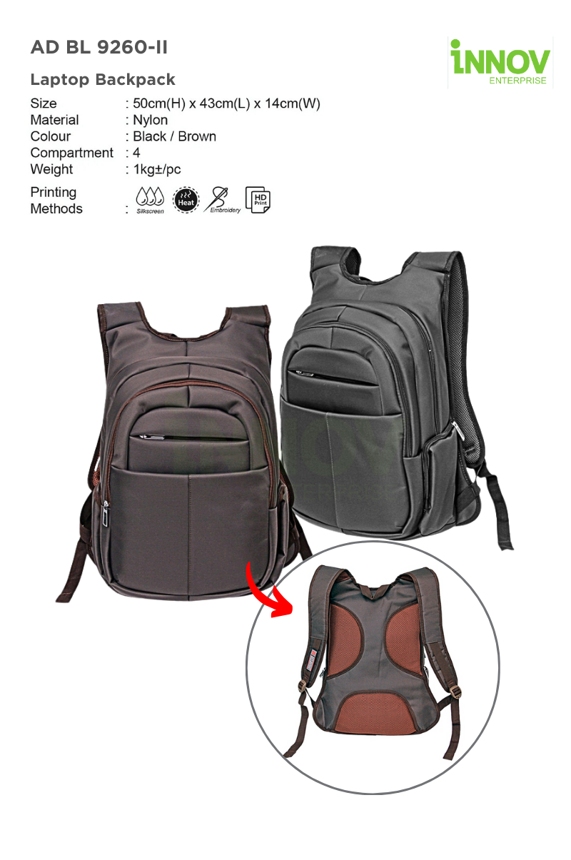 AD BL 9260-II Laptop Backpack 01