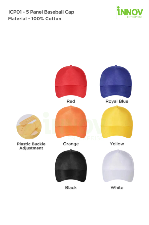 ICP01 - 5 Panel Baseball Cap - Image 14