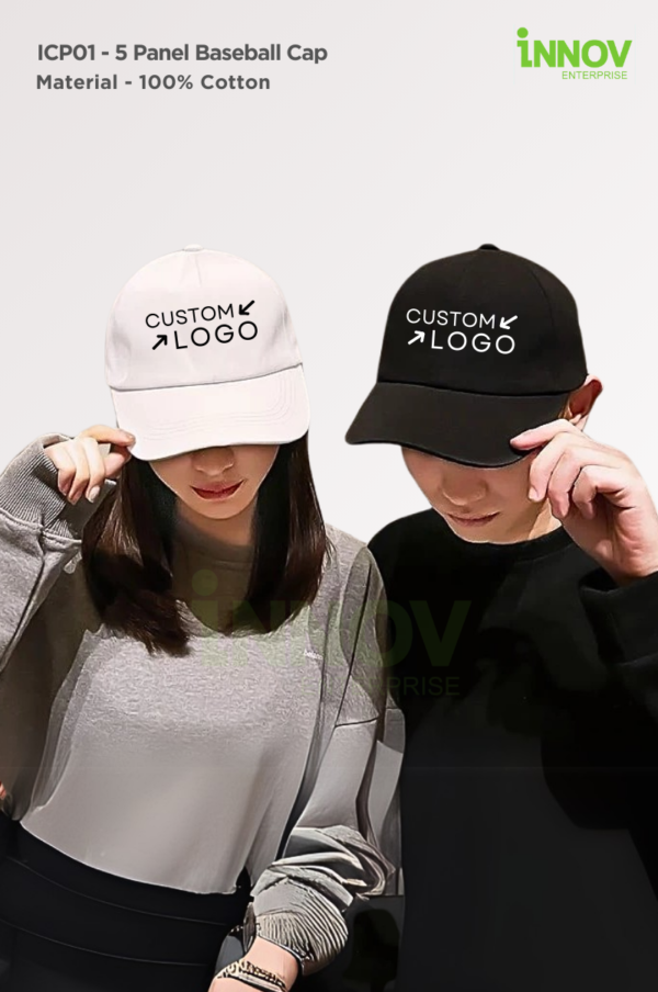 ICP01- 5 Panel Baseball Cap 01