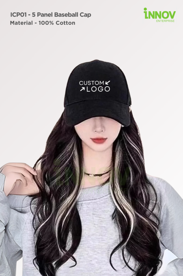 ICP01 - 5 Panel Baseball Cap - Image 2