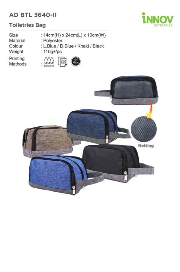 AD BTL 3640-II unisex toiletry bag