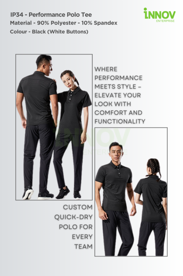IP34 Performance Polo Tee - Image 5
