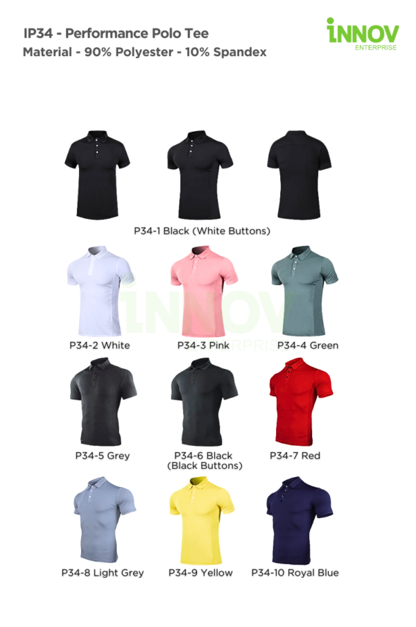IP34 Performance Polo Tee - Image 9