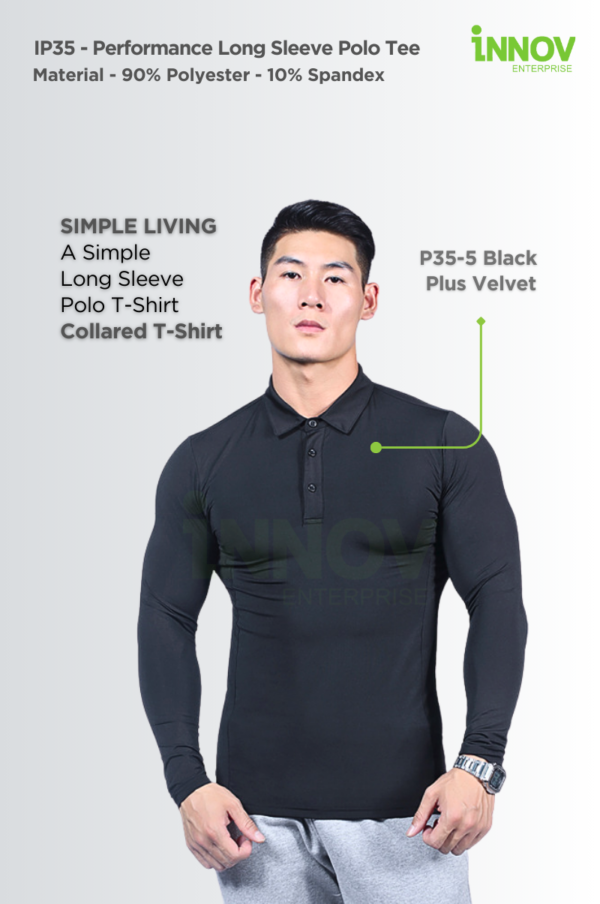 IP35 Performance Ling Sleeve Polo Tee 01