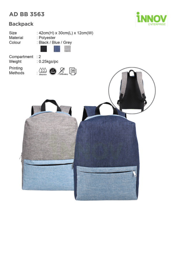 AD BB 3563 Custom Logo  Backpack