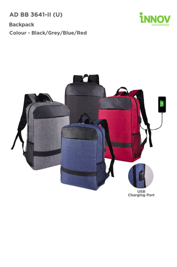 AD BB 3641-II (U)  Backpack with USB Charging Port - Image 2