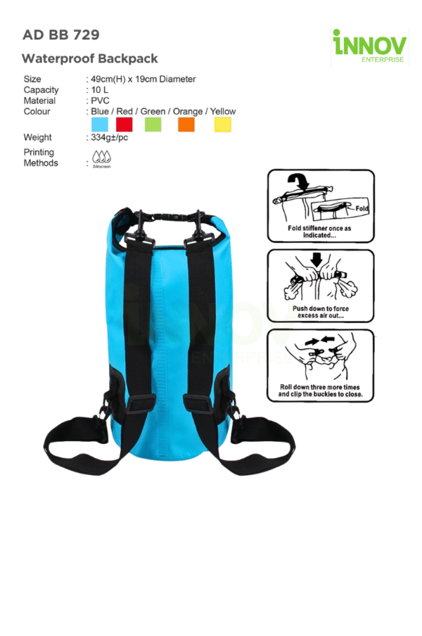AD BB 729  PVC Waterproof Backpack
