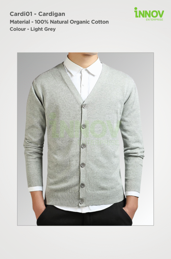 Men’s Organic Cotton Cardigan - Image 7