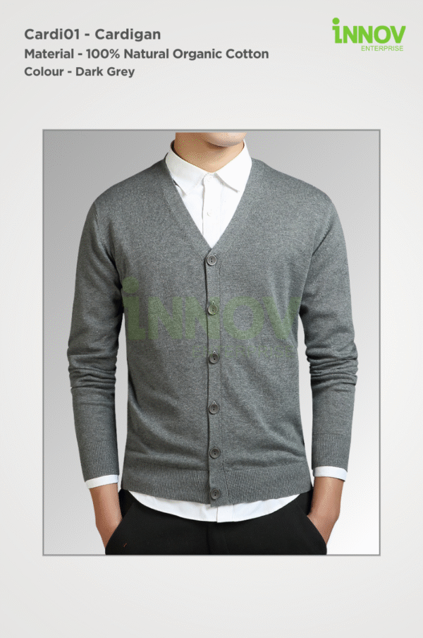Men’s Organic Cotton Cardigan - Image 8