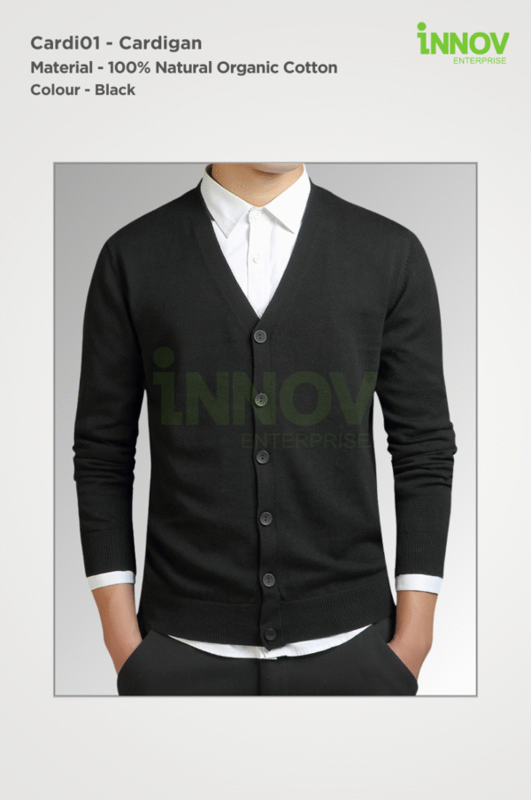 Men’s Organic Cotton Cardigan - Image 9