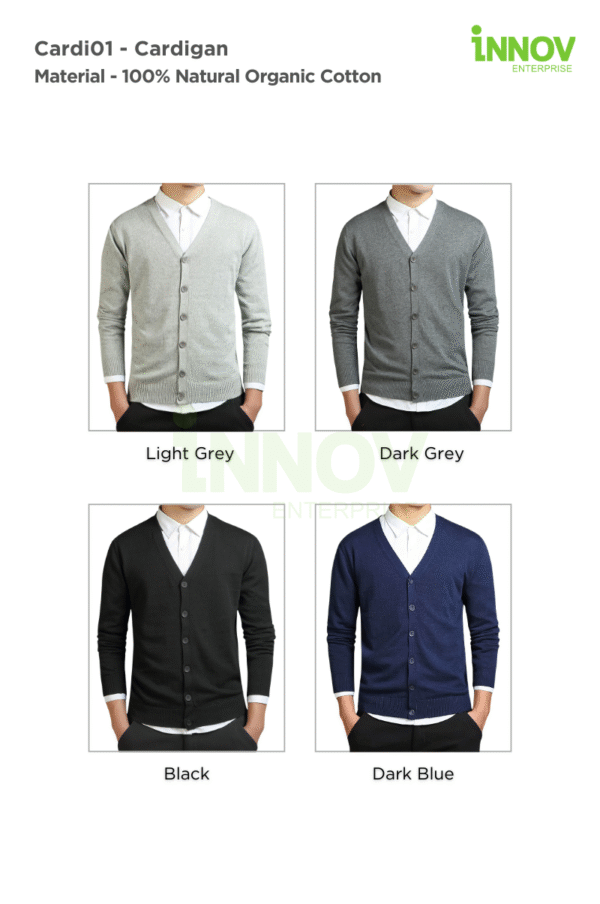 Men’s Organic Cotton Cardigan - Image 11