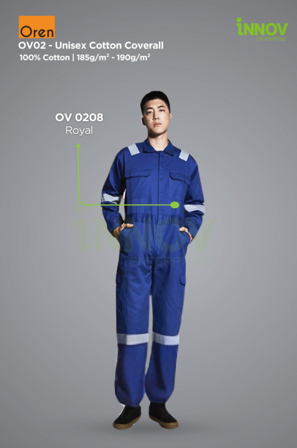 OV02 - Unisex Cotton Coverall - Image 2