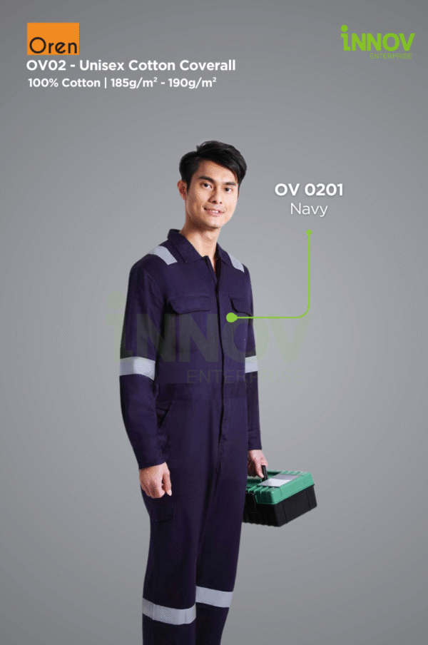 OV02 - Unisex Cotton Coverall