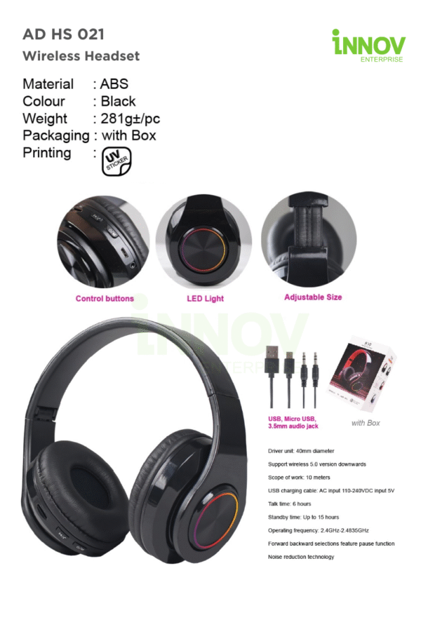 AD HS 021 Wireless Headset