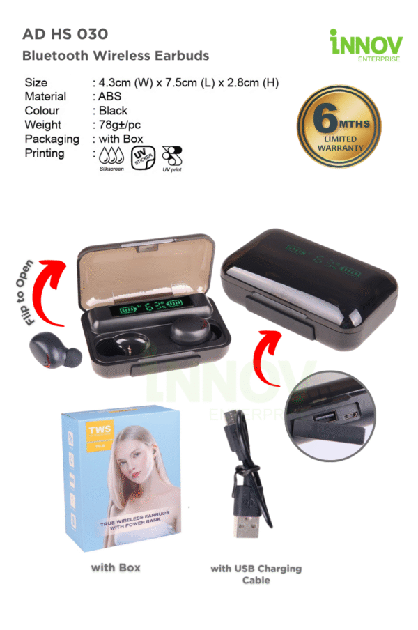 AD HS 030 Bluetooth Wireless Earbuds