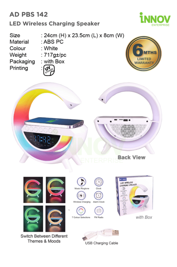 AD PBS 142 LED Wireless Charging Speaker