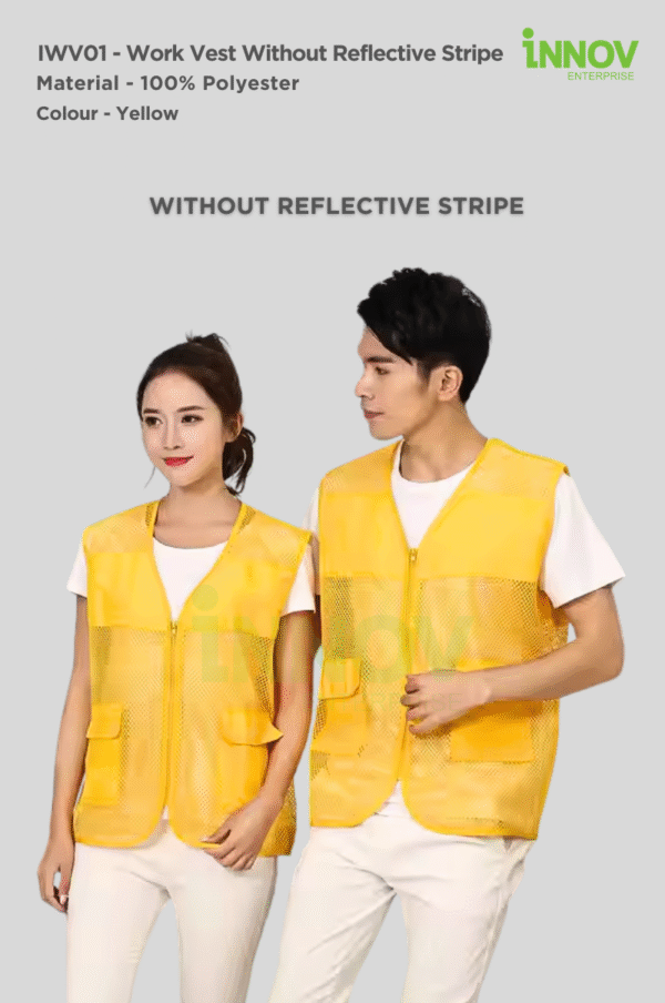 IWV01 - Work Vest with Reflective Stripe - Image 7