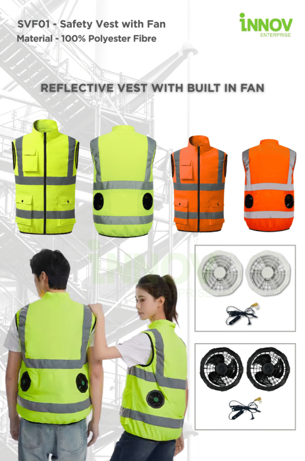 SVF01 - Safety Vest with Fan