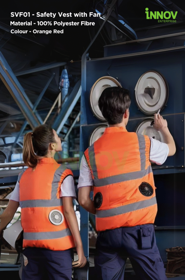 SVF01 - Safety Vest with Fan - Image 2
