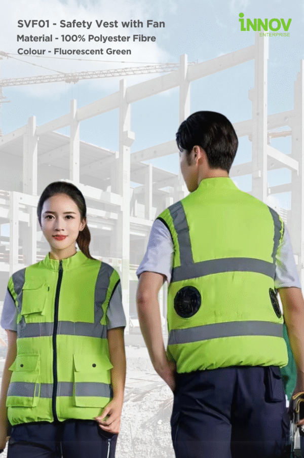 SVF01 - Safety Vest with Fan - Image 3
