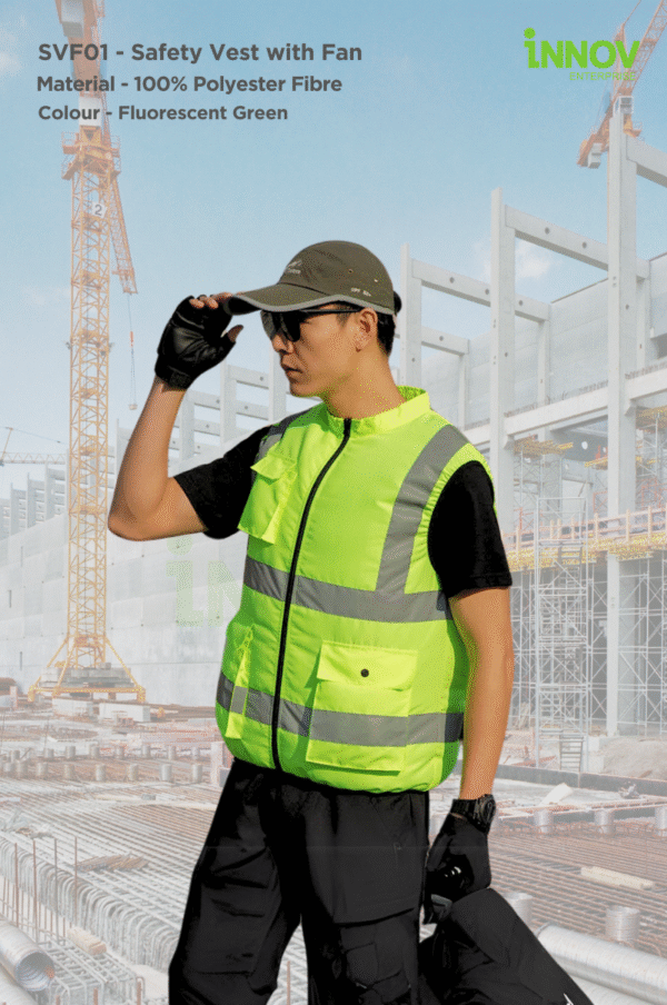 SVF01 - Safety Vest with Fan - Image 4