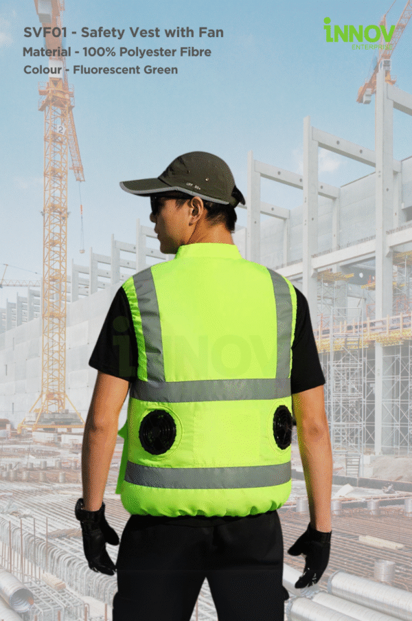 SVF01 - Safety Vest with Fan - Image 5