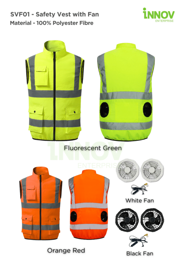 SVF01 - Safety Vest with Fan - Image 7