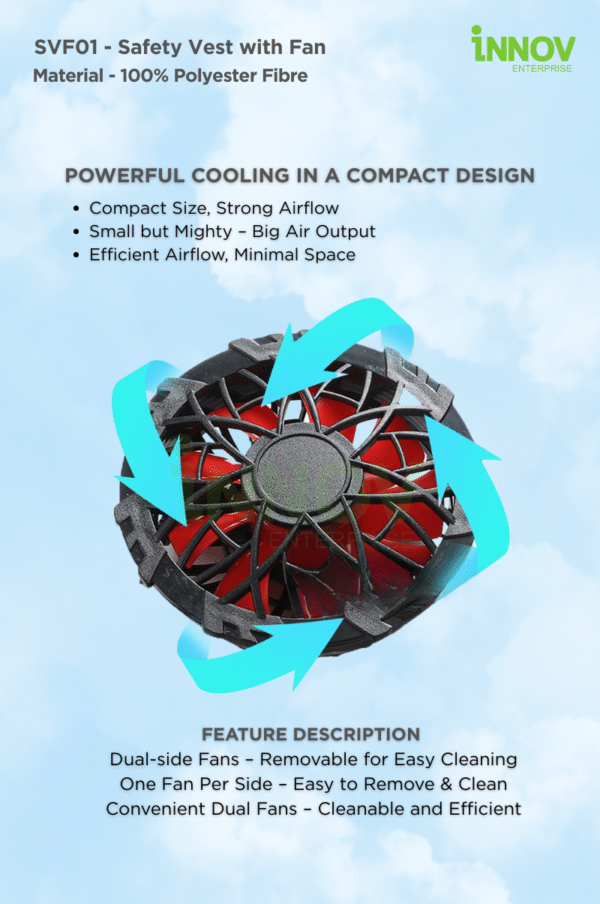 SVF01 - Safety Vest with Fan - Image 11
