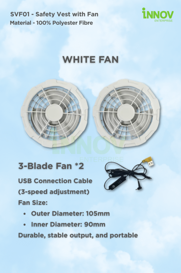 SVF01 - Safety Vest with Fan - Image 12