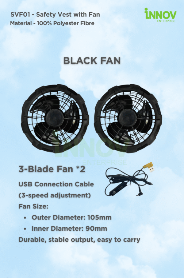 SVF01 - Safety Vest with Fan - Image 13
