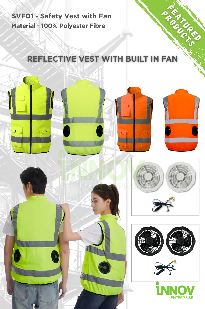 SVF01 Safety Vest with Fan